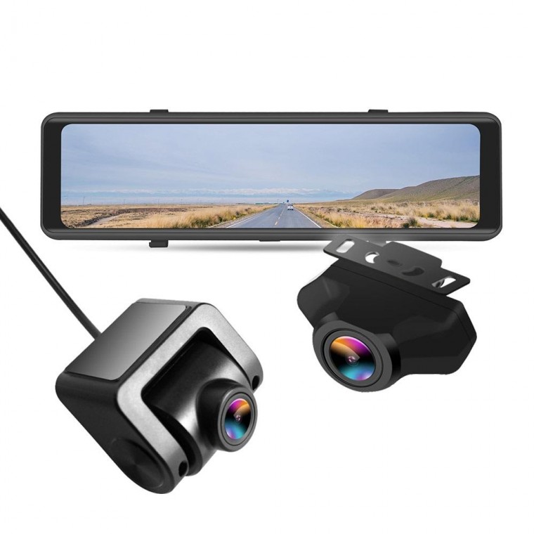 차량용 2채널 전후방 블랙박스 룸미러